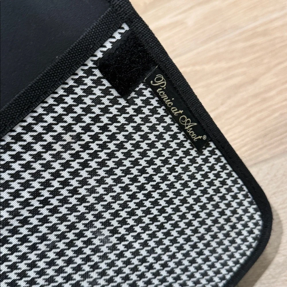Picnic At Ascot - Houndstooth Print - Storage Organizer For Auto, Home, Picnic
